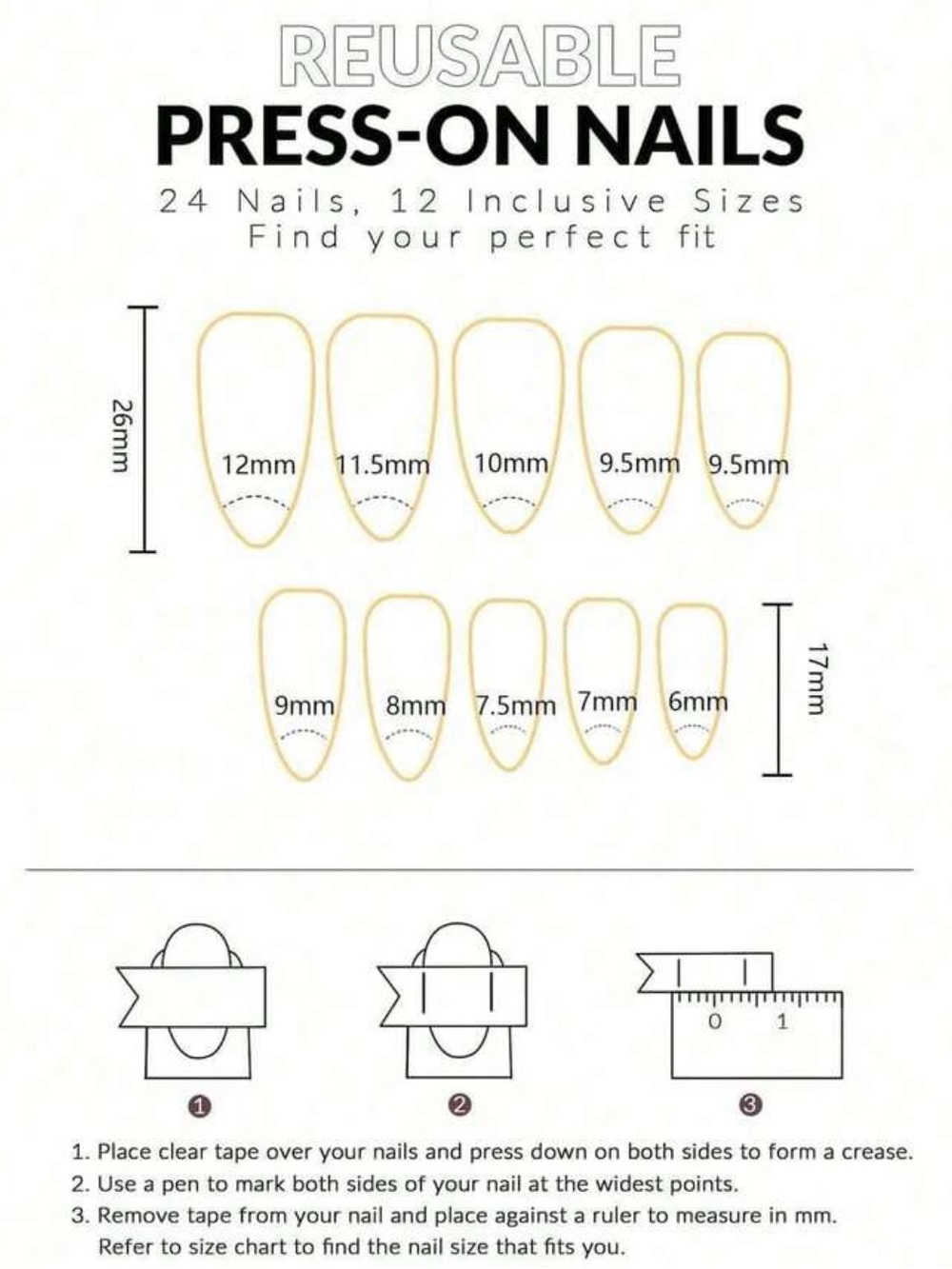 Halloween Nude Spooky Press-On Nail Set NEW 🏷️ - Picture 5 of 5